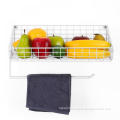 Metal White Mesh Kitchen Paper Rack for Wall